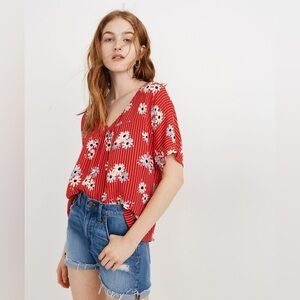 Madewell Rhyme Top in Daisy Society – Size Medium